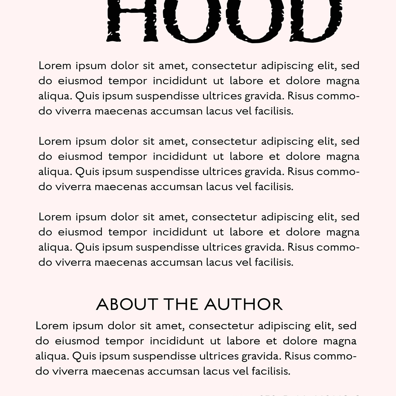 Pre-Made Book Cover Hoja Designs %Product Description%