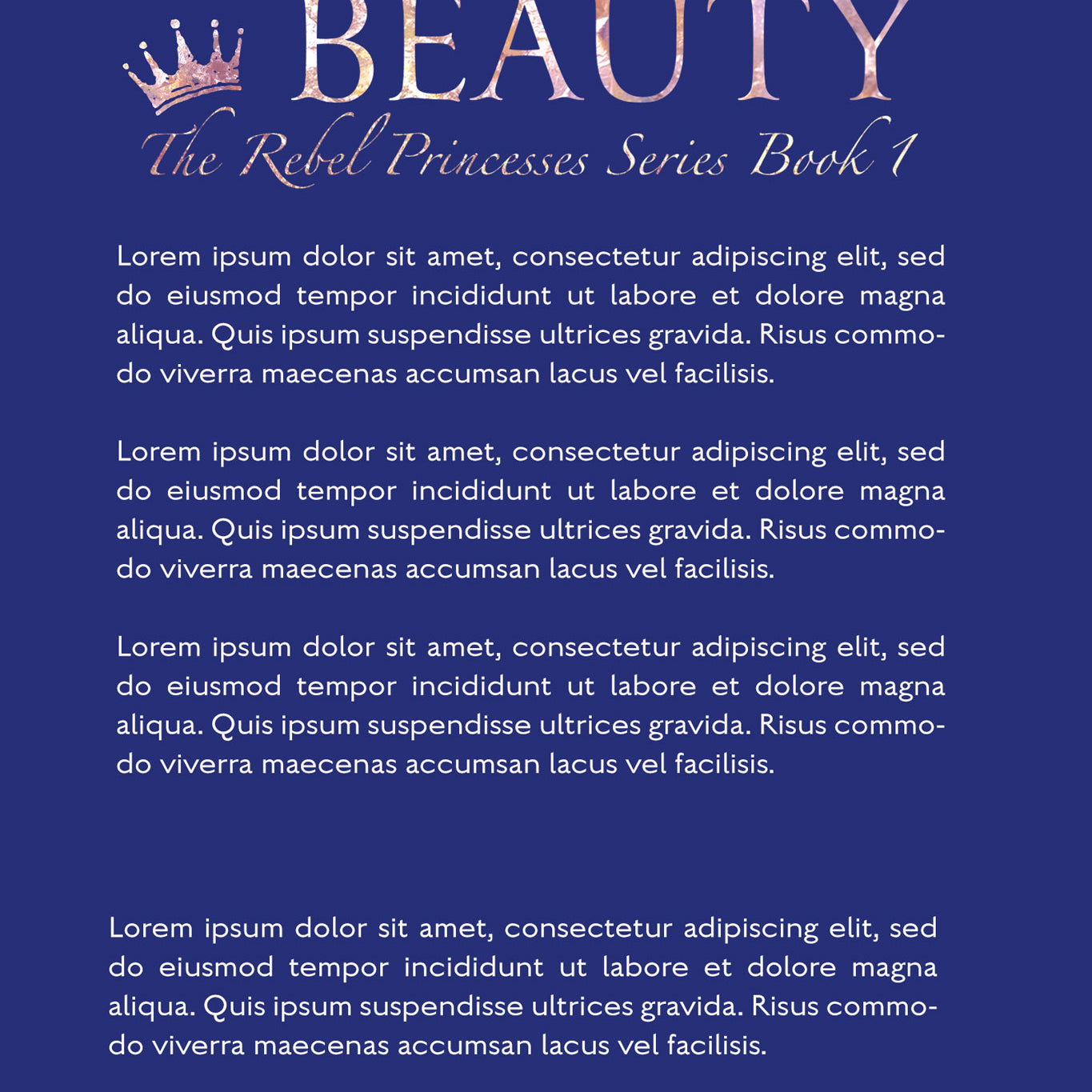 Pre-Made Book Cover Hoja Designs %Product Description%
