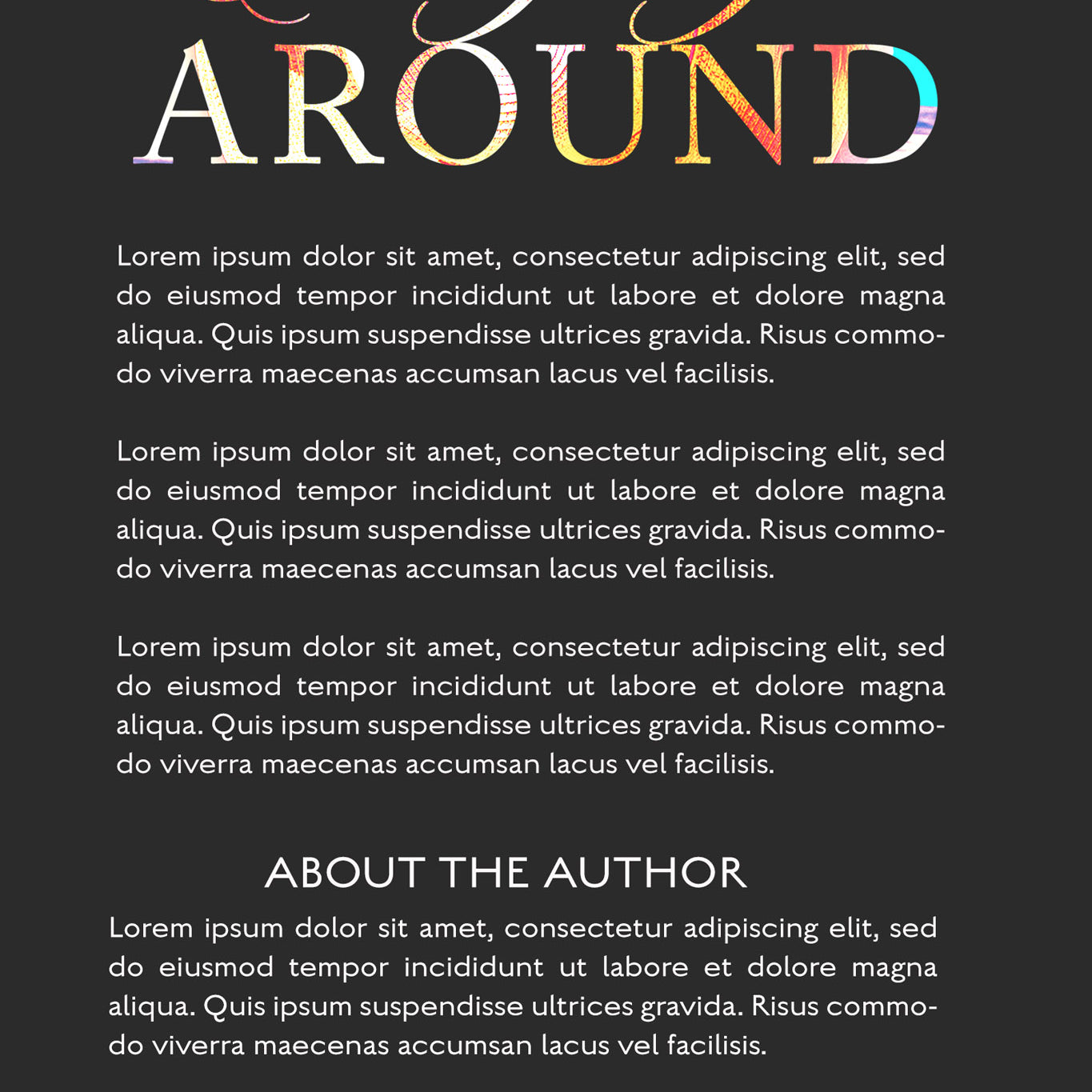 Pre-Made Book Cover Hoja Designs %Product Description%