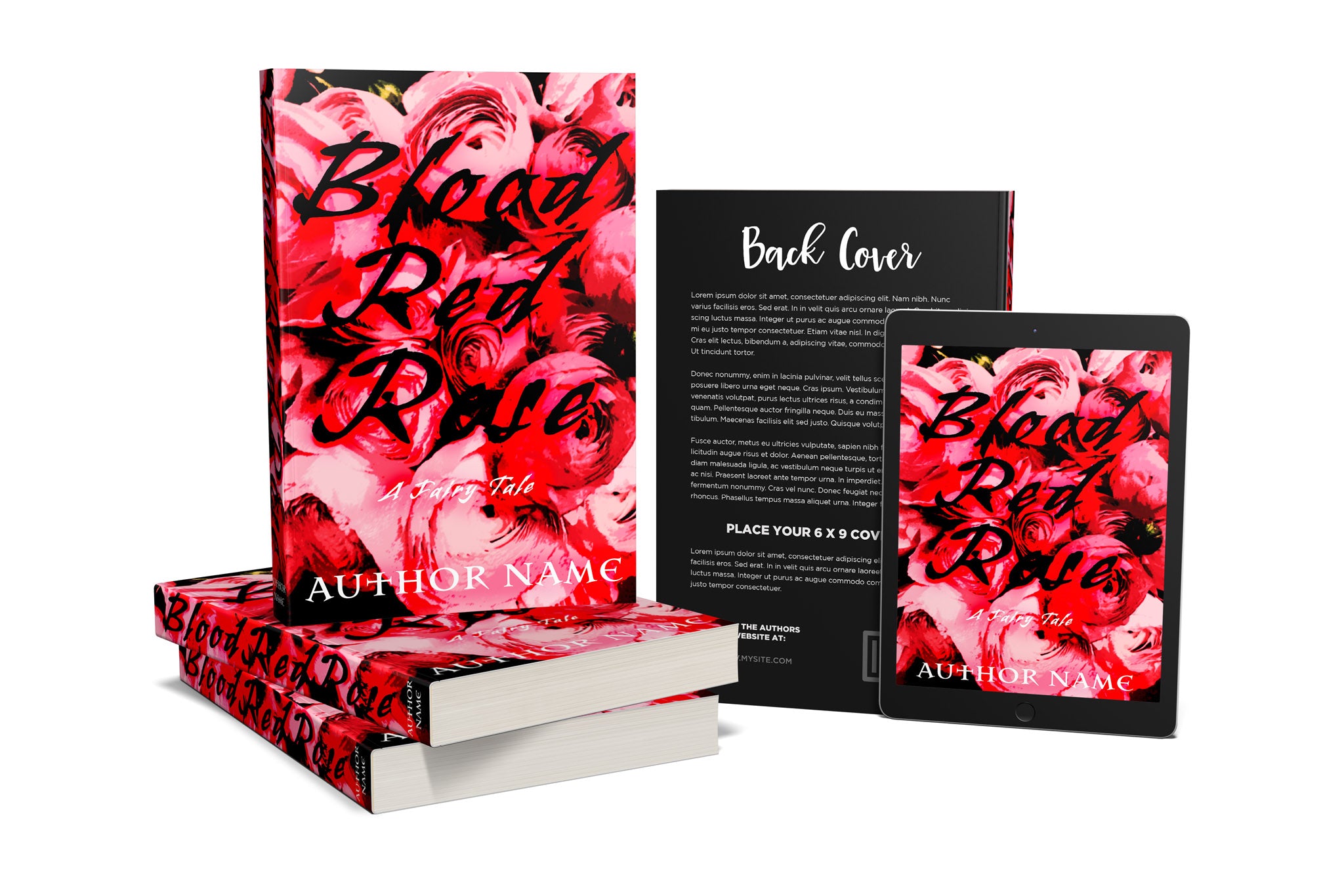 Pre-Made Book Cover Hoja Designs %Product Description%