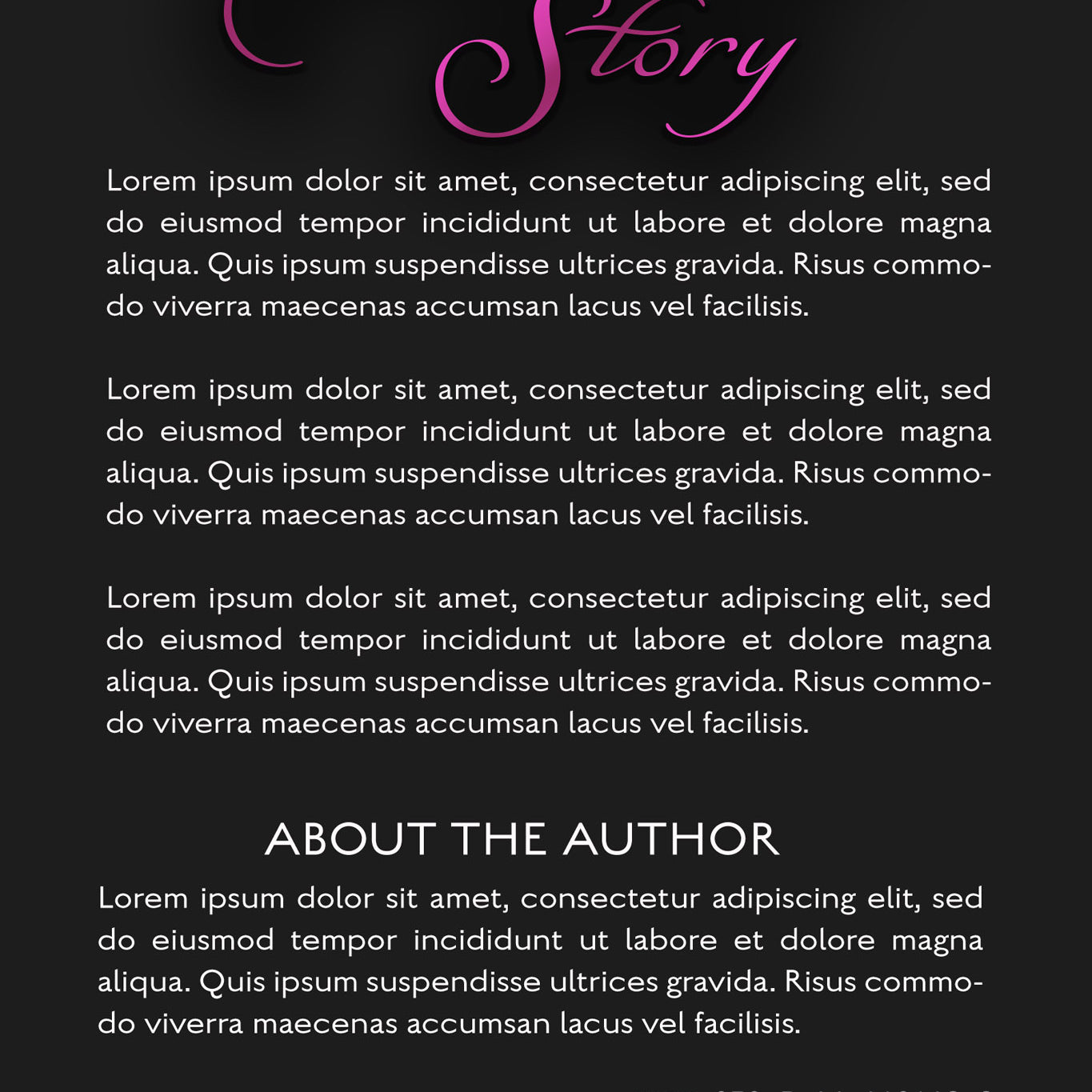 Pre-Made Book Cover Hoja Designs %Product Description%