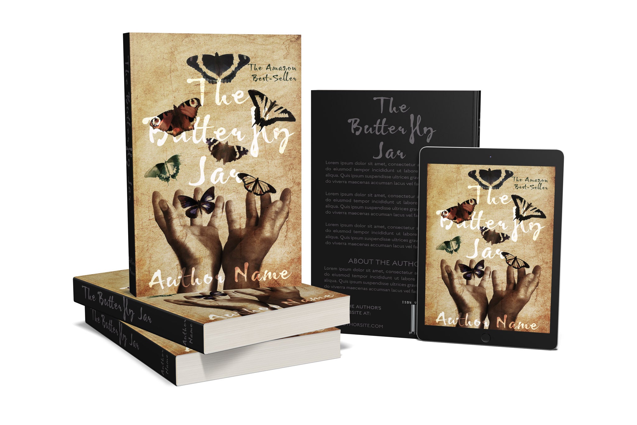 Pre-Made Book Cover Hoja Designs %Product Description%