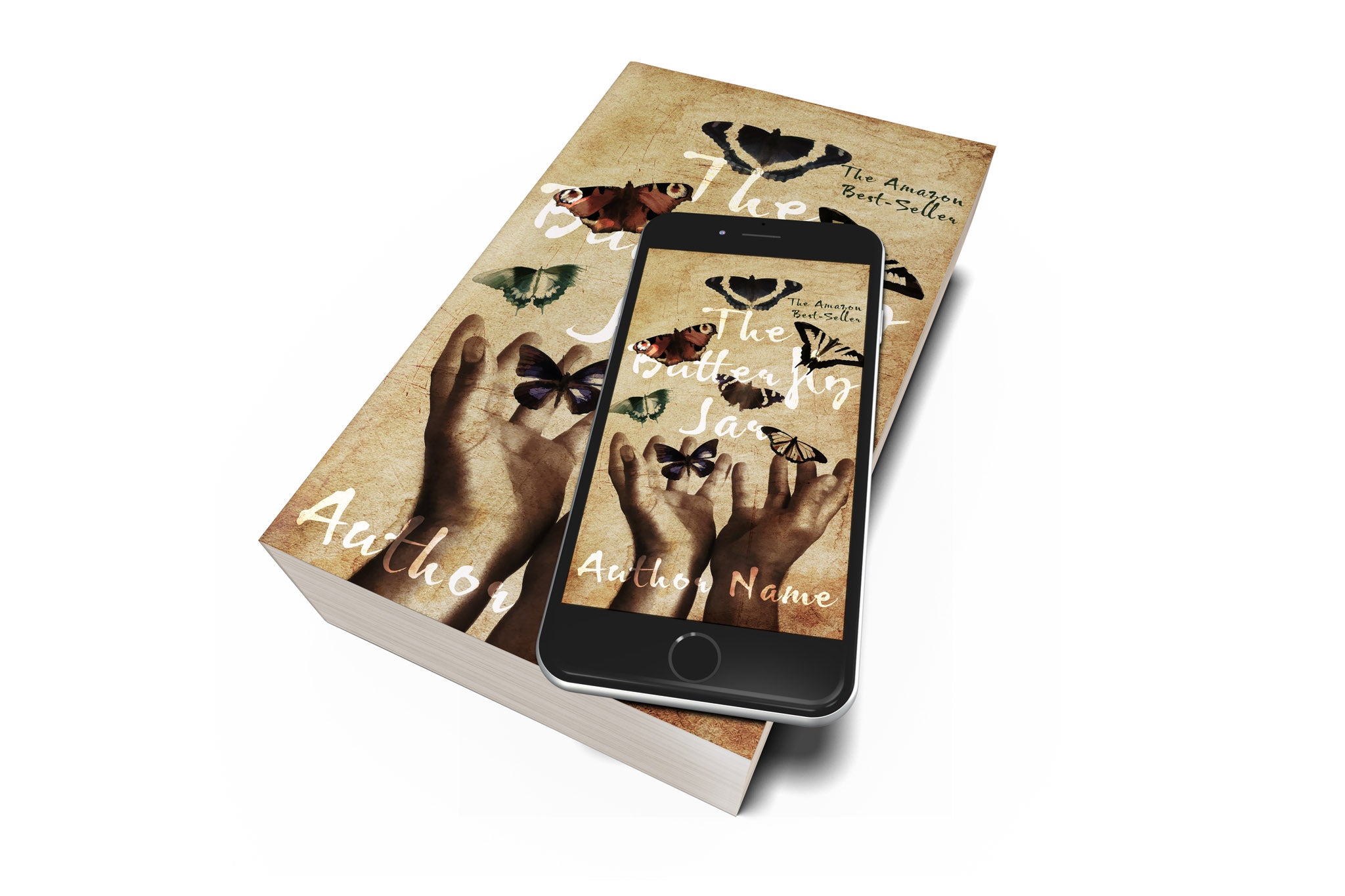 Pre-Made Book Cover Hoja Designs %Product Description%