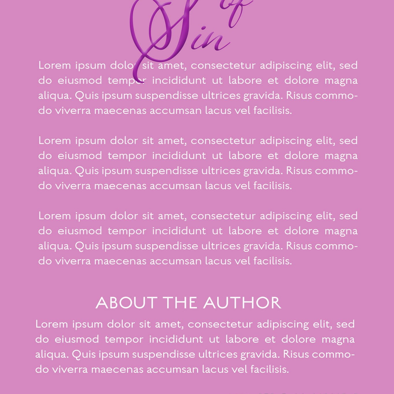 Pre-Made Book Cover Hoja Designs %Product Description%