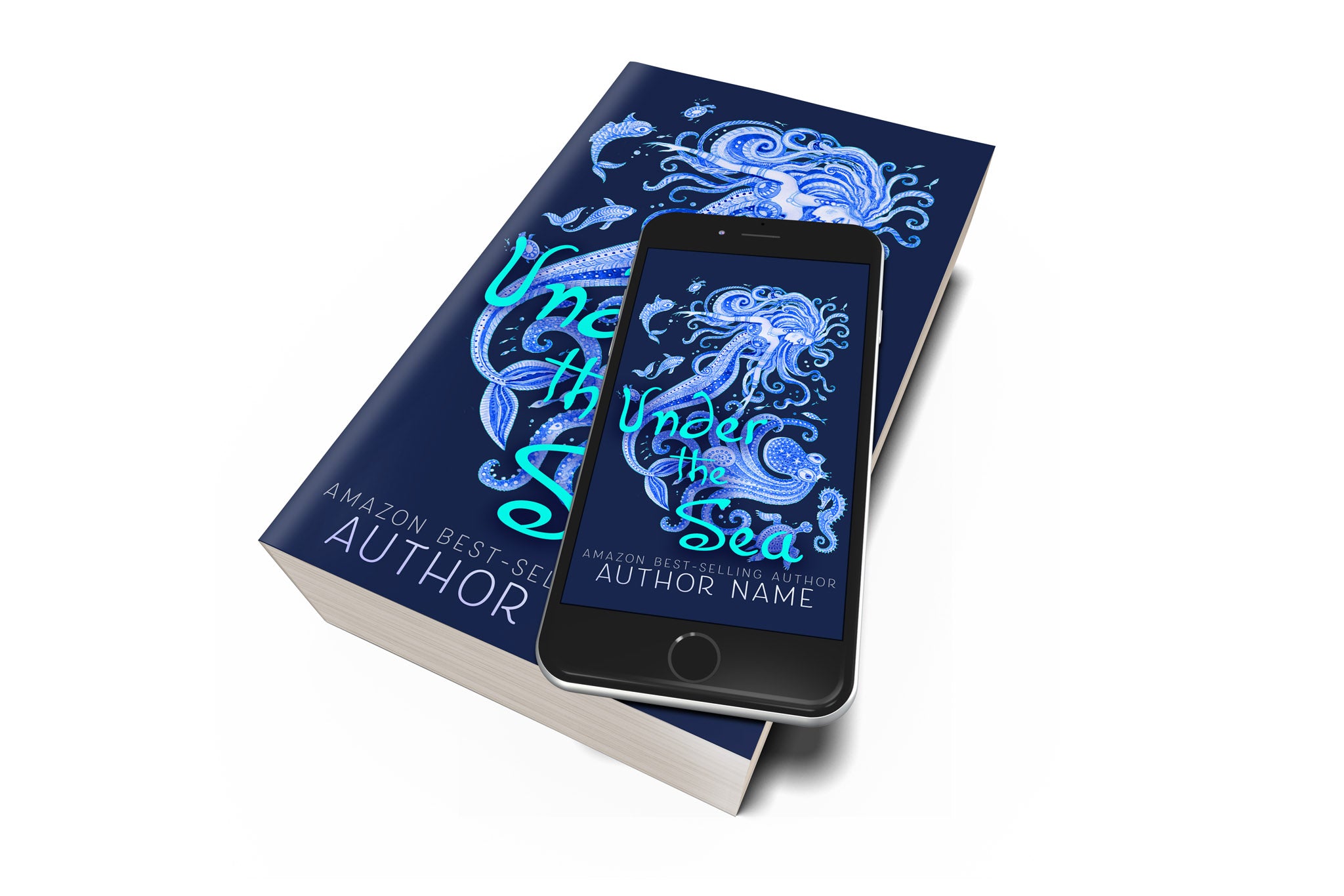 Pre-Made Book Cover Hoja Designs %Product Description%