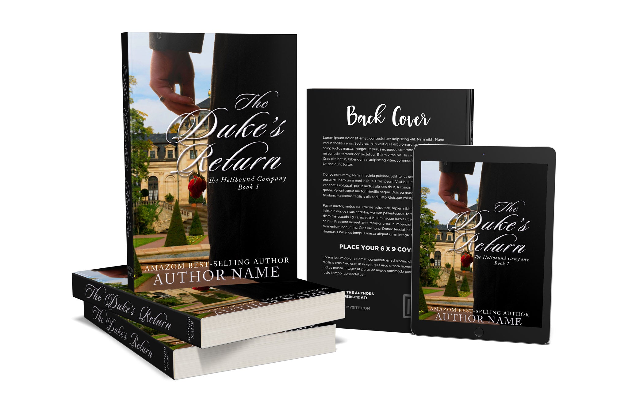Pre-Made Book Cover Hoja Designs %Product Description%