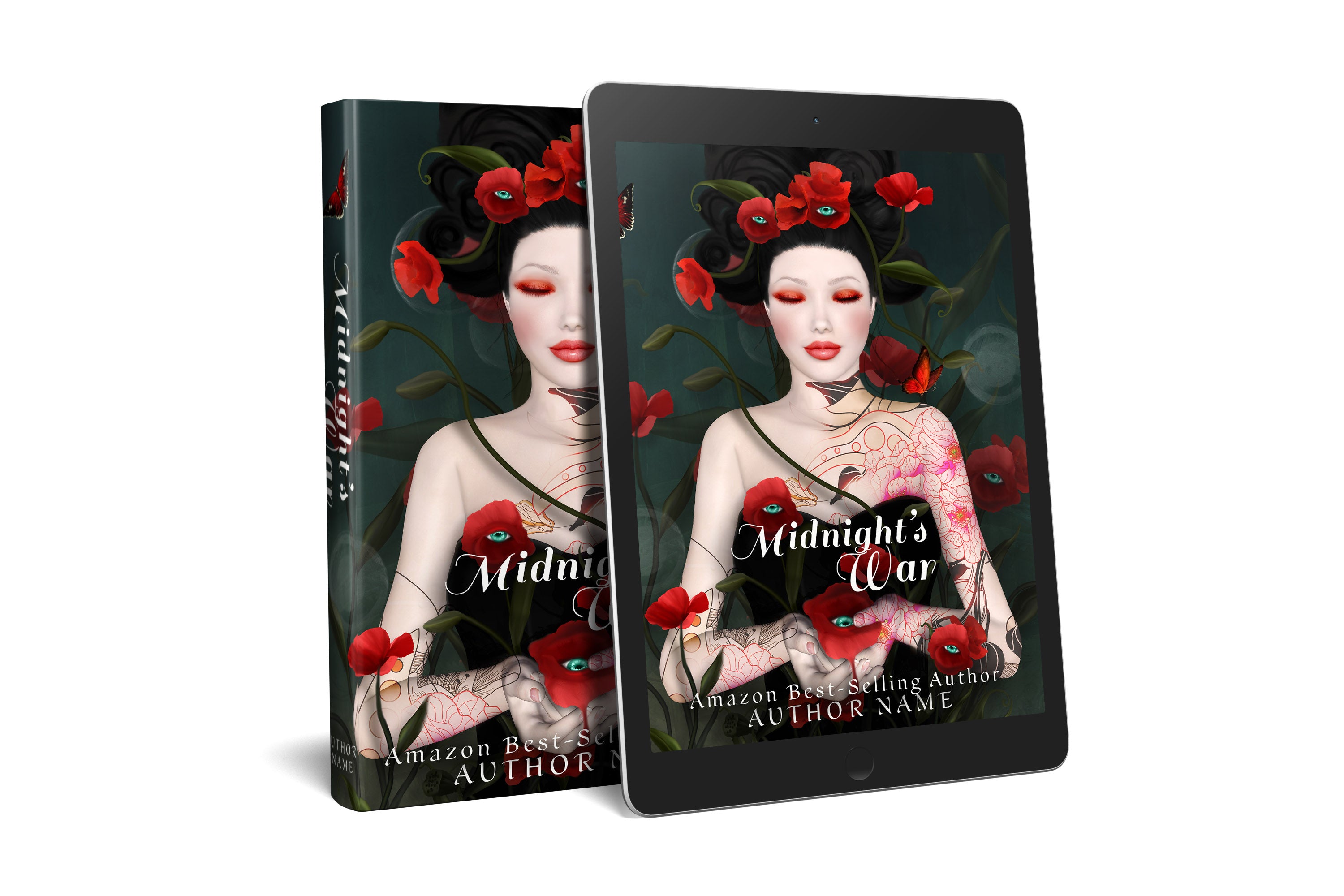 Pre-Made Book Cover Hoja Designs %Product Description%