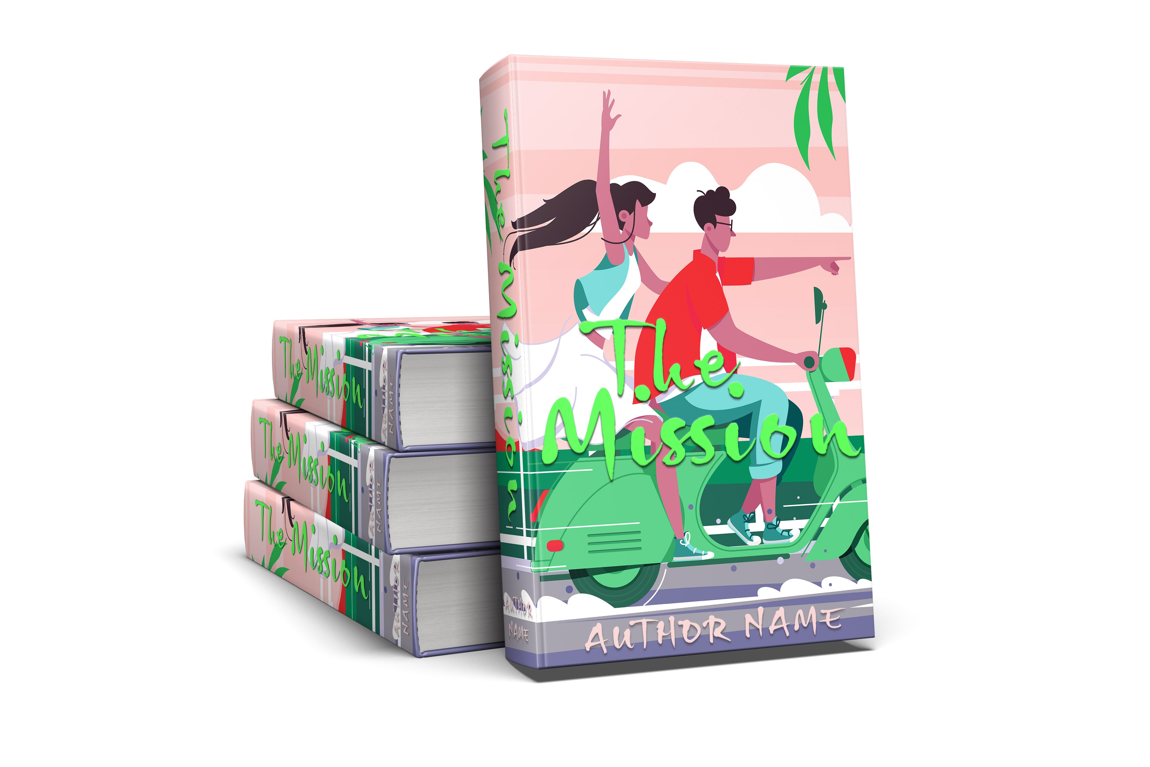 Pre-Made Book Cover Hoja Designs %Product Description%