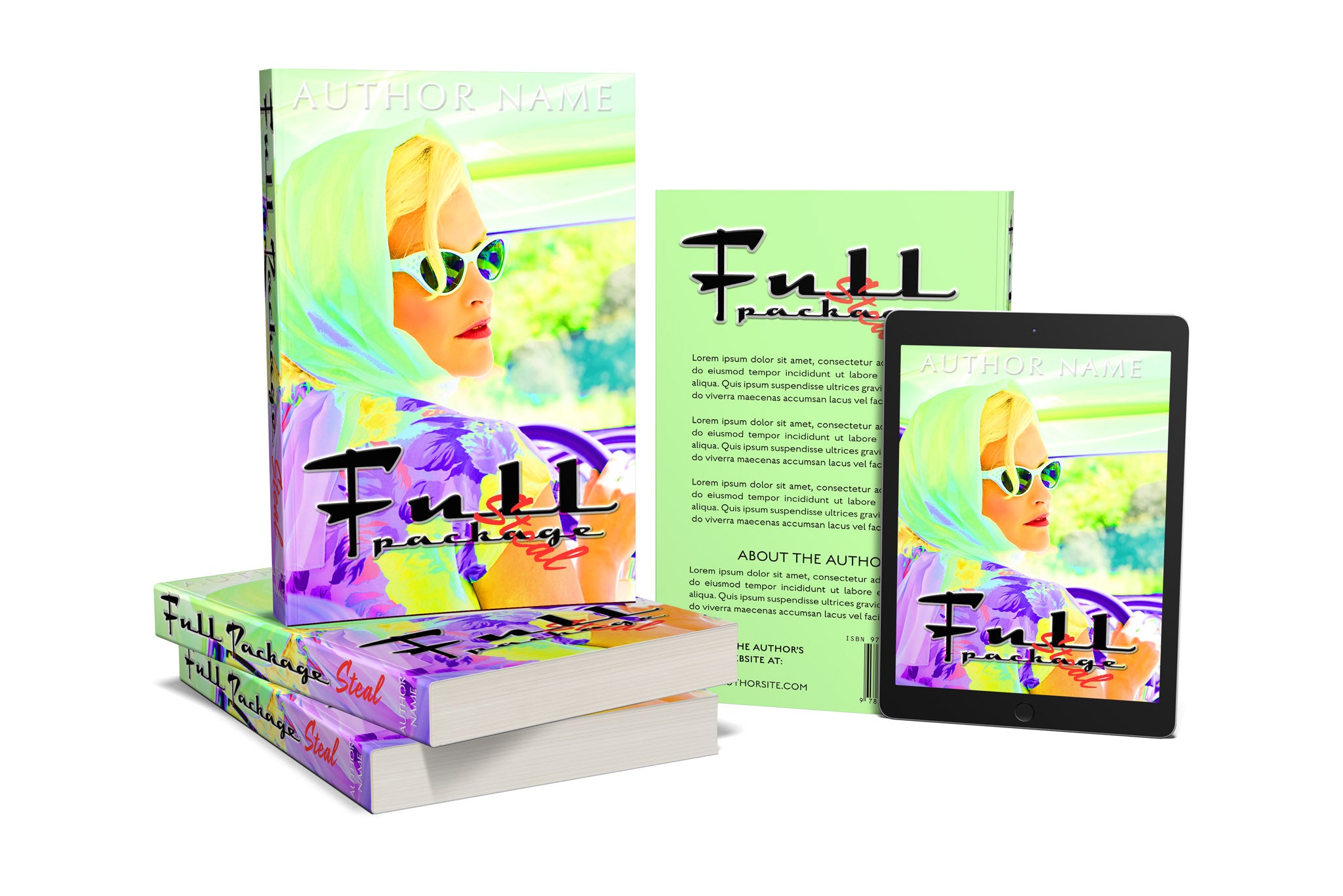 Pre-Made Book Cover Hoja Designs %Product Description%