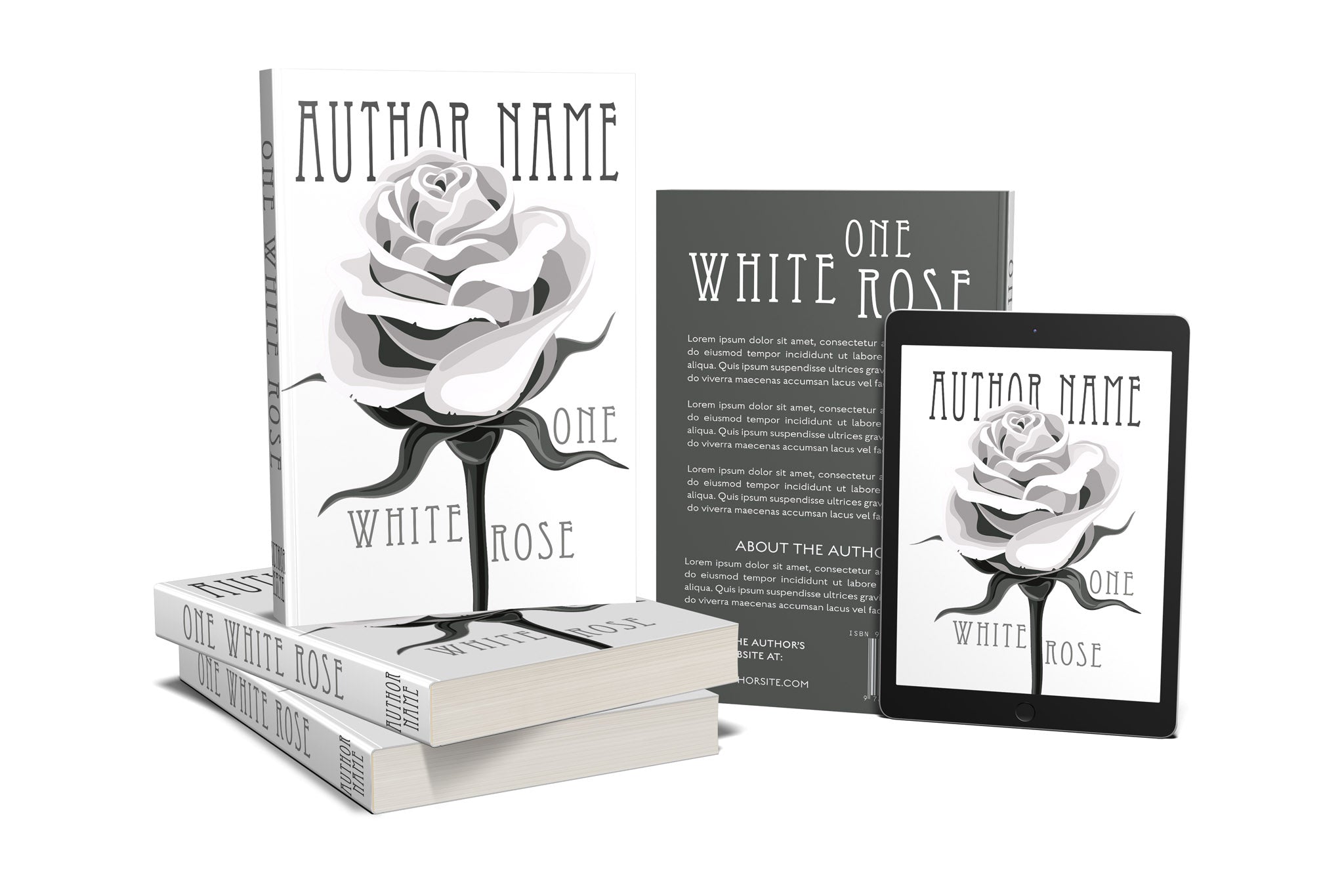 Pre-Made Book Cover Hoja Designs %Product Description%