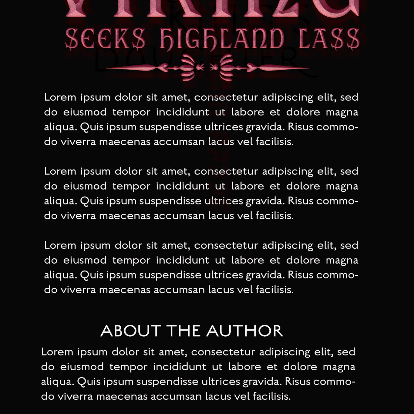 Pre-Made Book Cover Hoja Designs %Product Description%