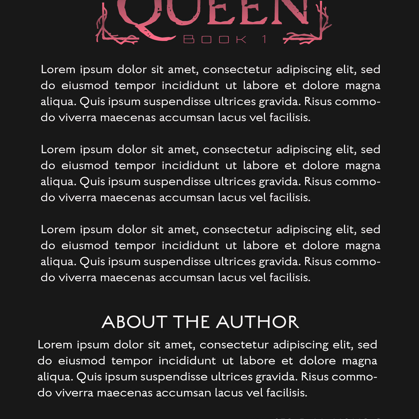 Pre-Made Book Cover Hoja Designs %Product Description%