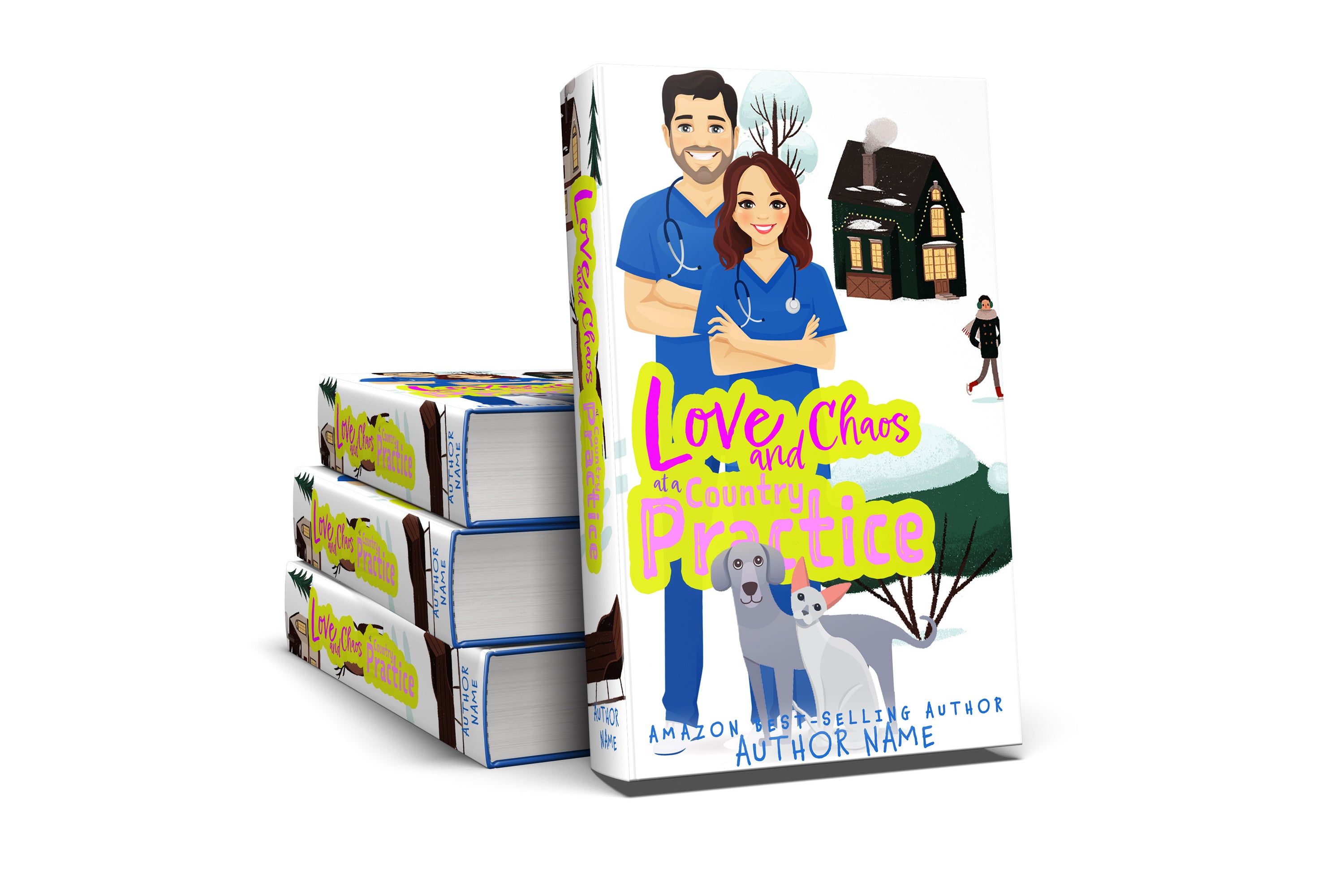 Pre-Made Book Cover Hoja Designs %Product Description%