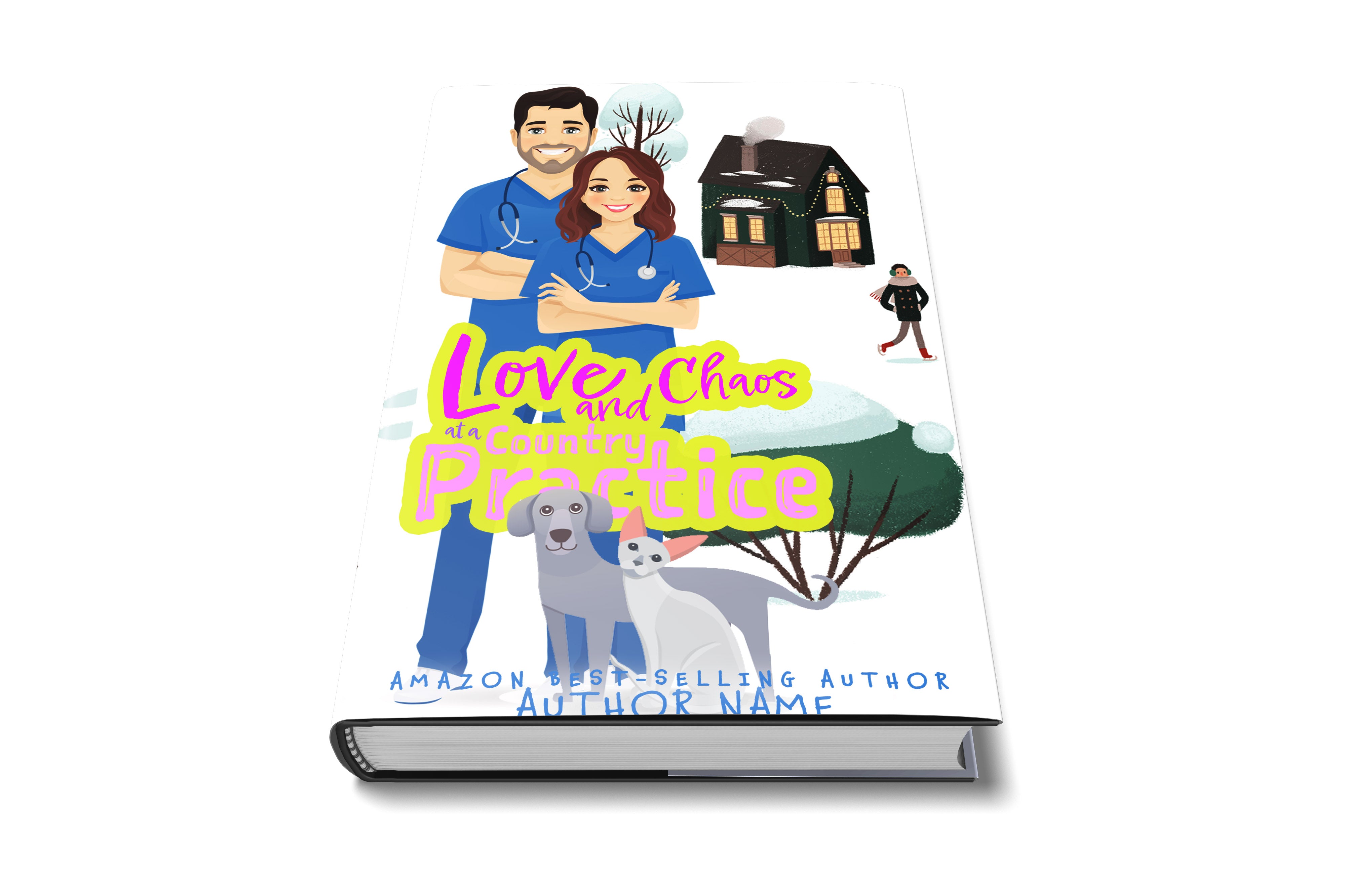 Pre-Made Book Cover Hoja Designs %Product Description%