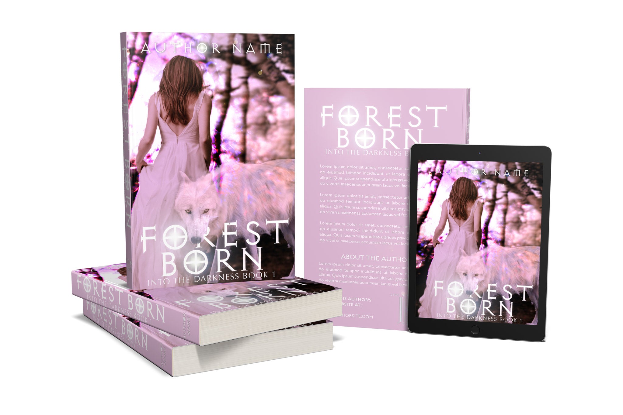 Pre-Made Book Cover Hoja Designs %Product Description%