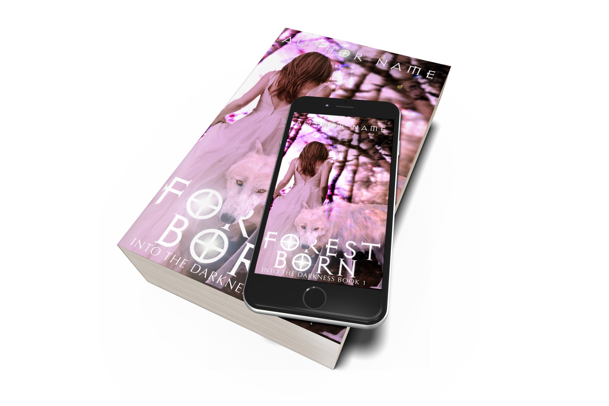 Pre-Made Book Cover Hoja Designs %Product Description%