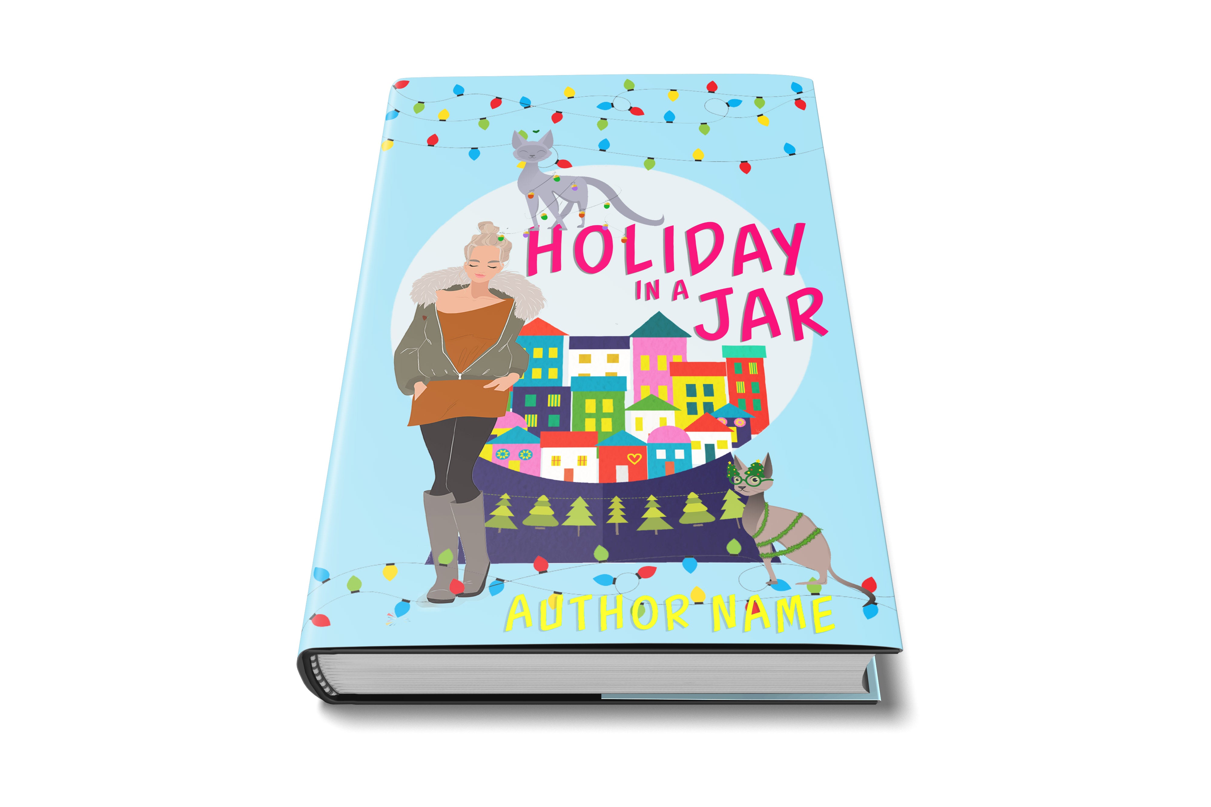 Pre-Made Book Cover Hoja Designs %Product Description%