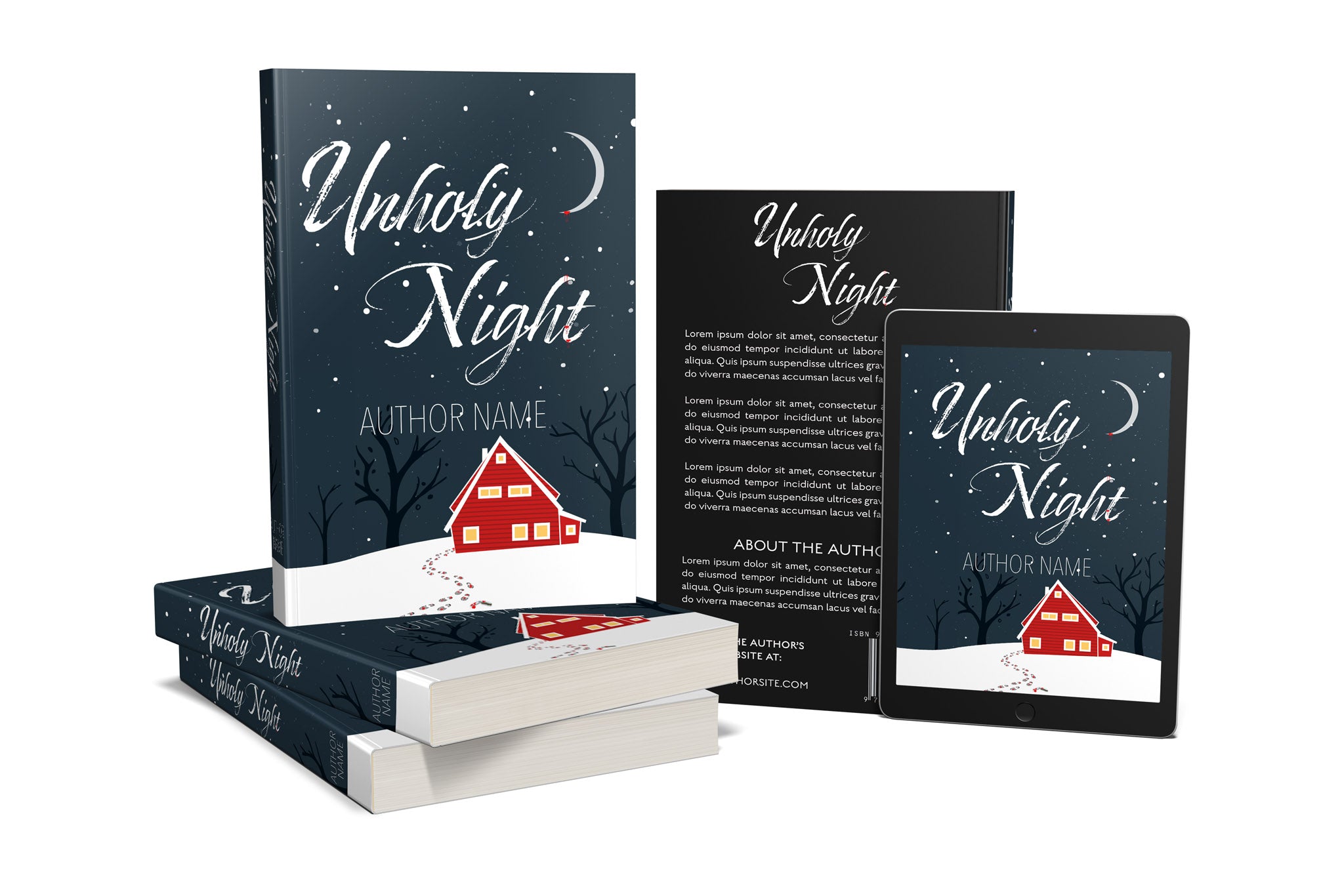 Pre-Made Book Cover Hoja Designs %Product Description%