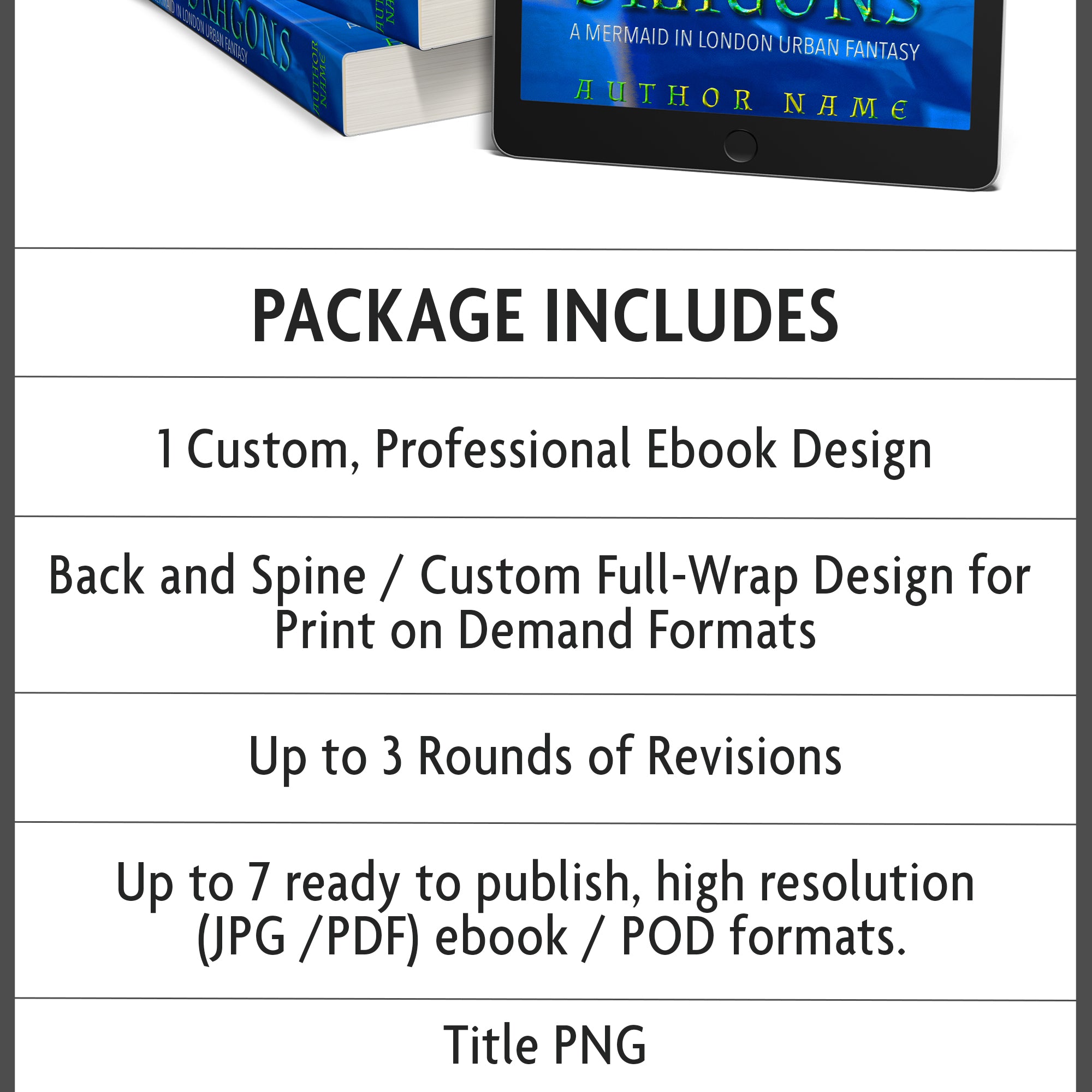 Custom Book Cover Design Hoja Designs %Product Description%