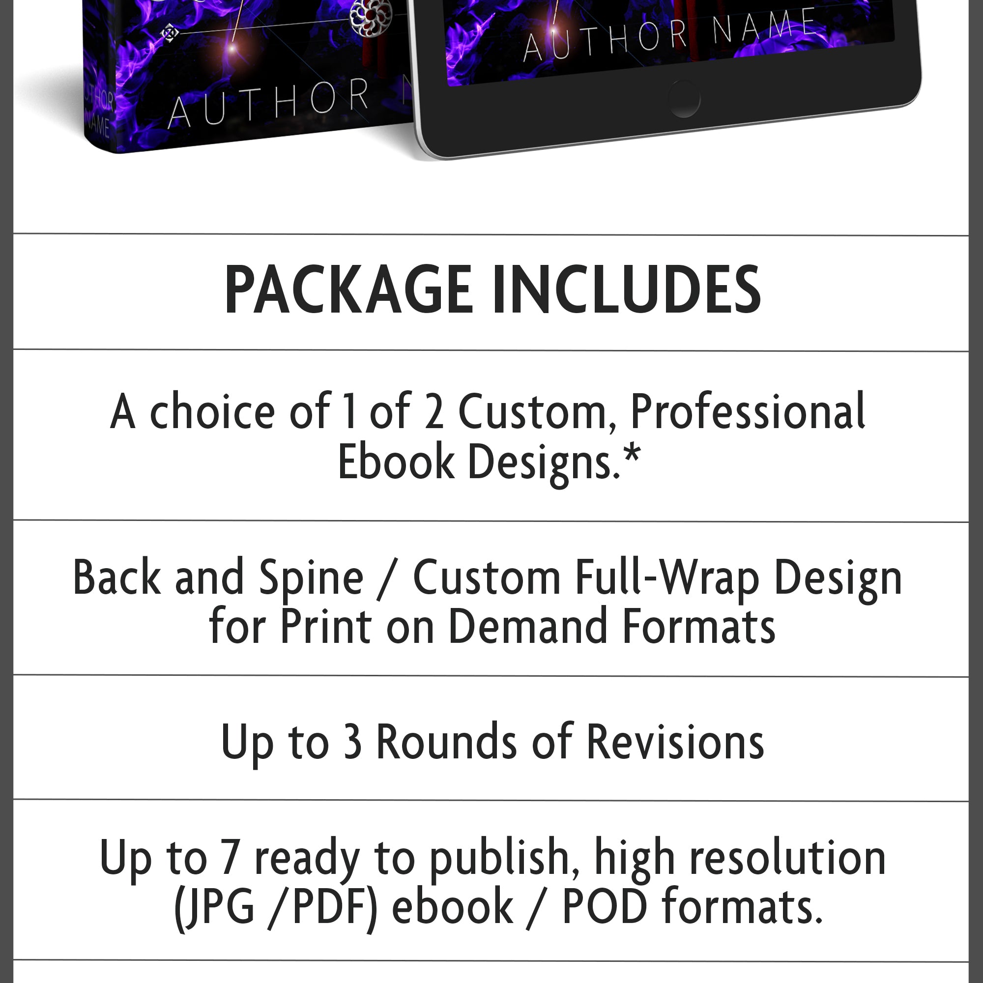 Custom Book Cover Design Hoja Designs %Product Description%