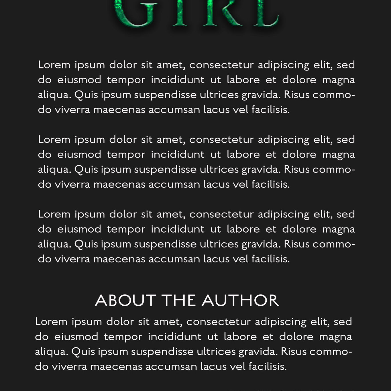 Pre-Made Book Cover Hoja Designs %Product Description%