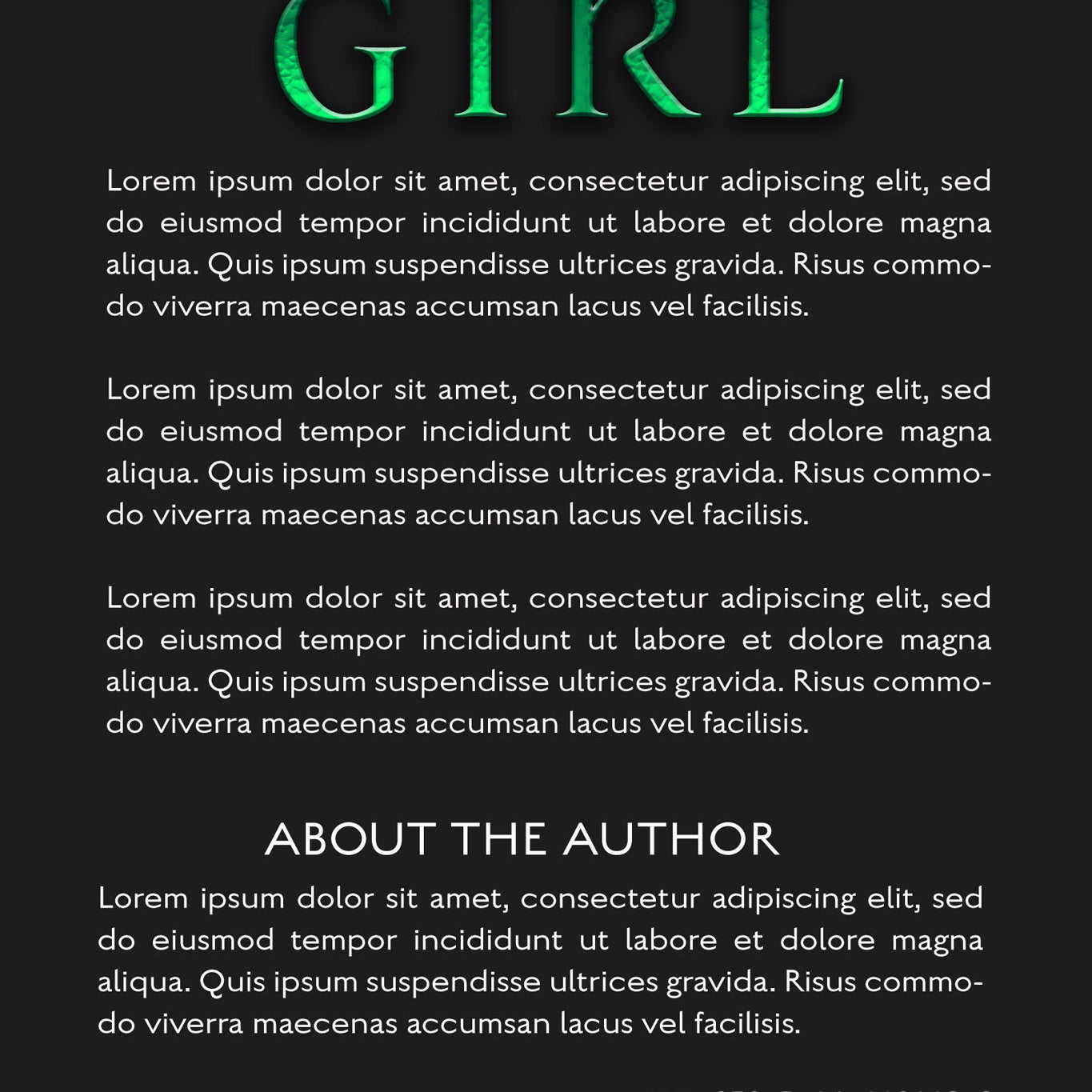 Pre-Made Book Cover Hoja Designs %Product Description%