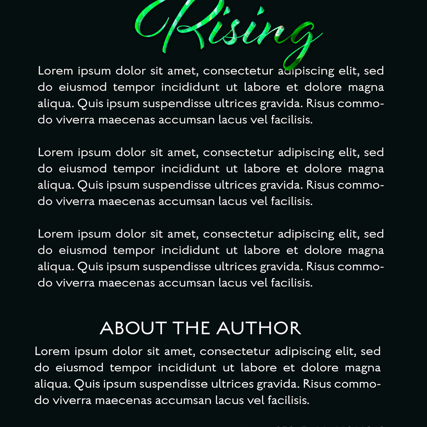 Pre-Made Book Cover Hoja Designs %Product Description%